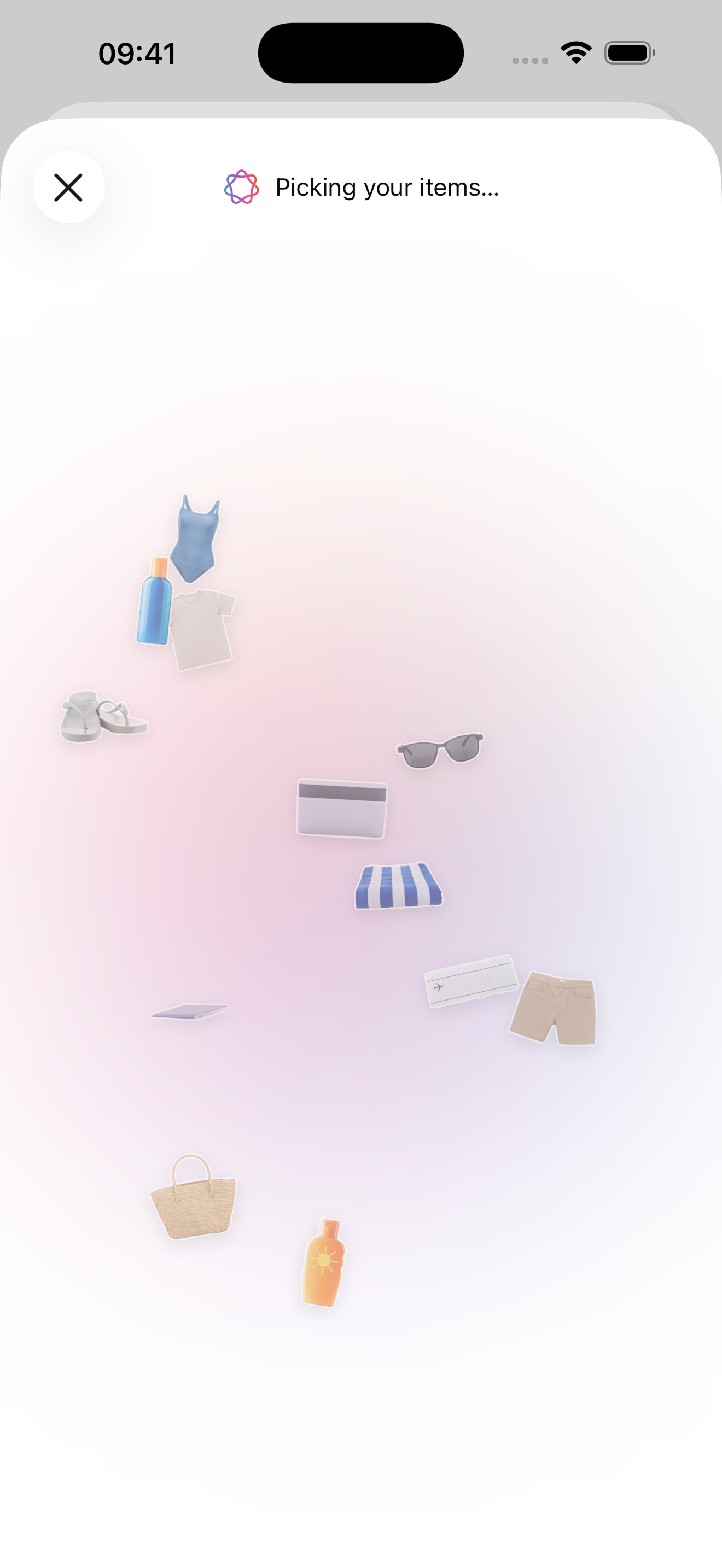 PackGoat AI building a packing list from your own gear based on weather and destination